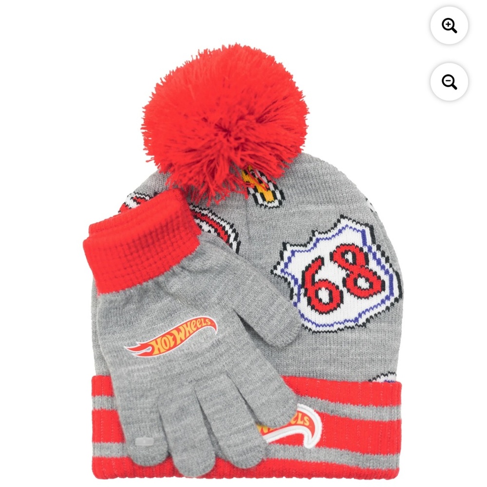 Hot wheels beanie & gloves